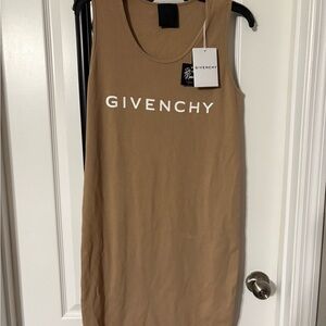 Givenchy Beige Logo Tank Dress